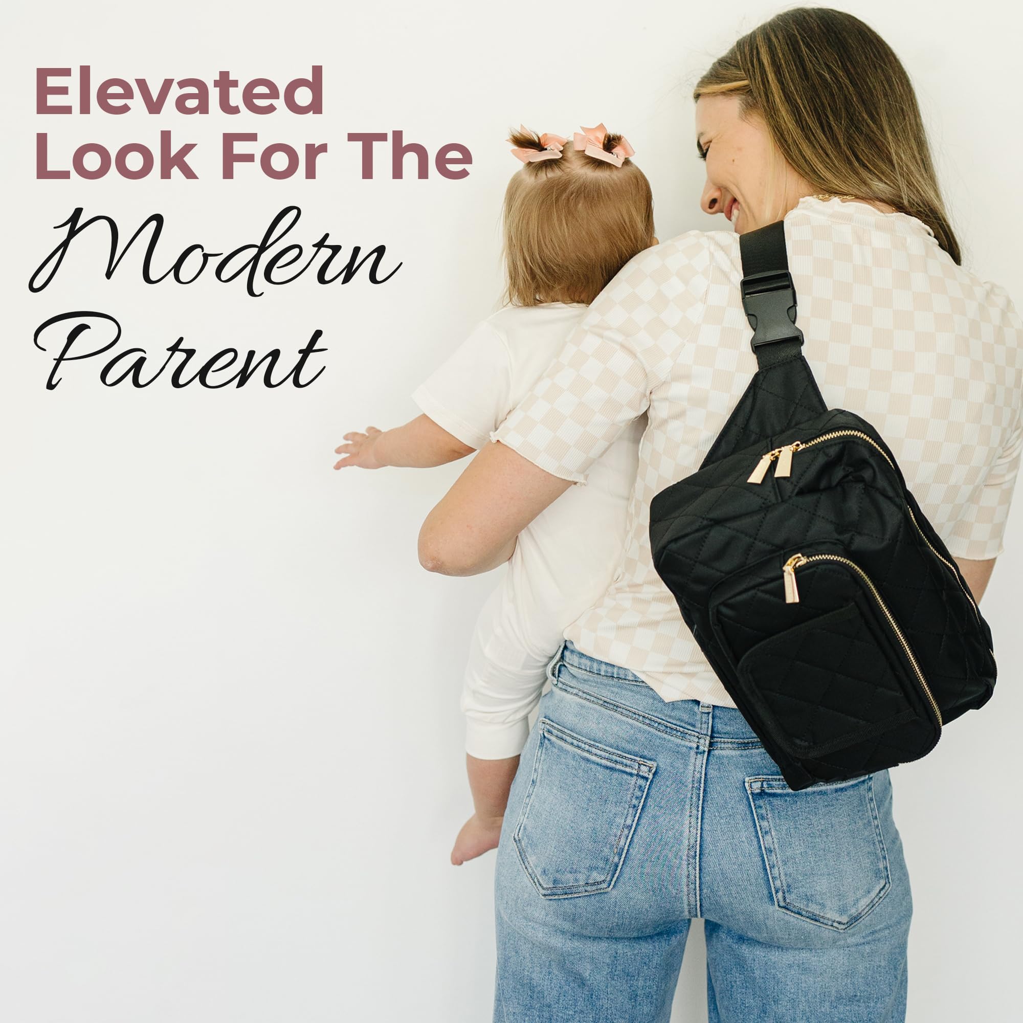 Lion & Light Jetsetter quilted design adds stylish mom-on-the-go appeal.