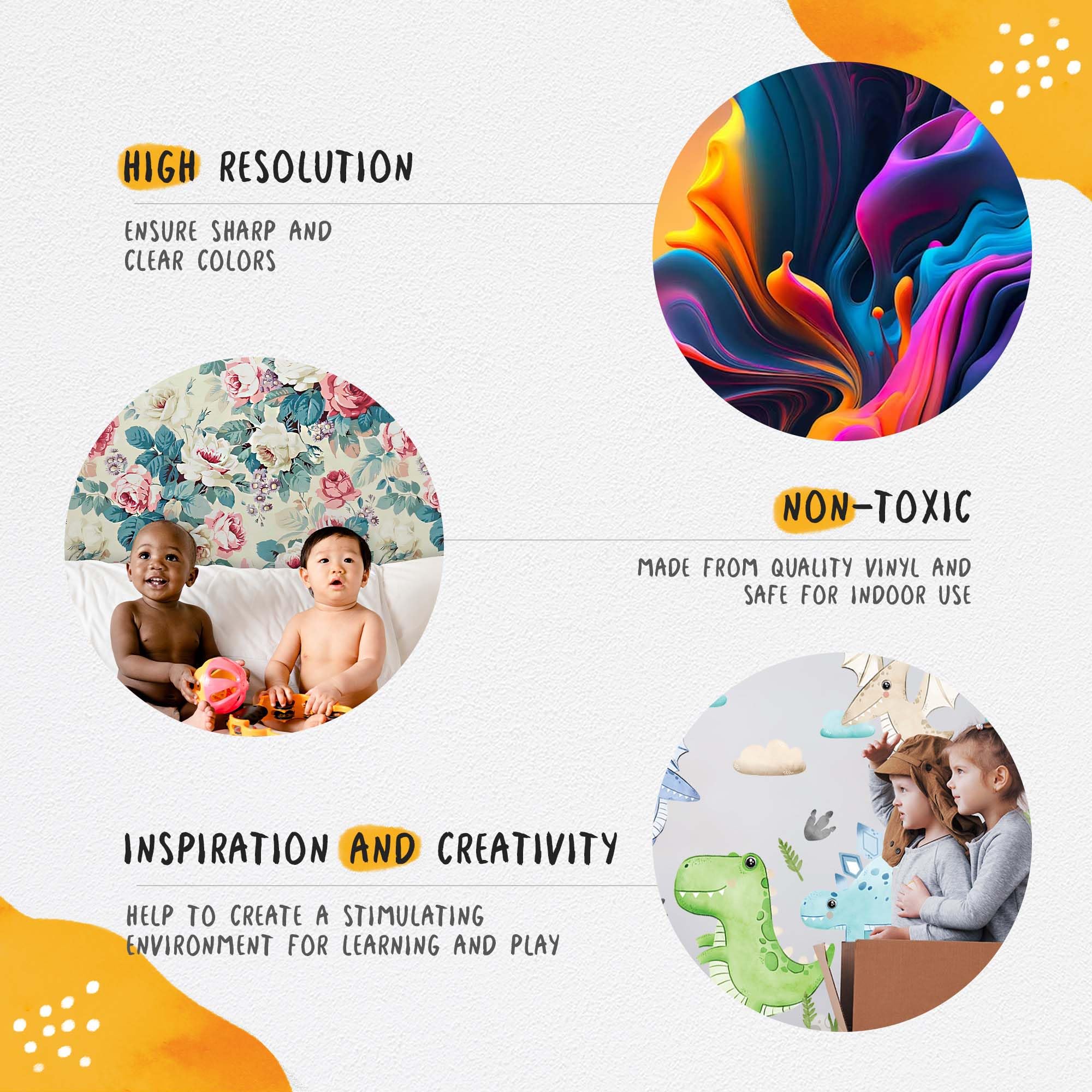 Lipastick waterproof vinyl decor stands up to everyday kids' room use