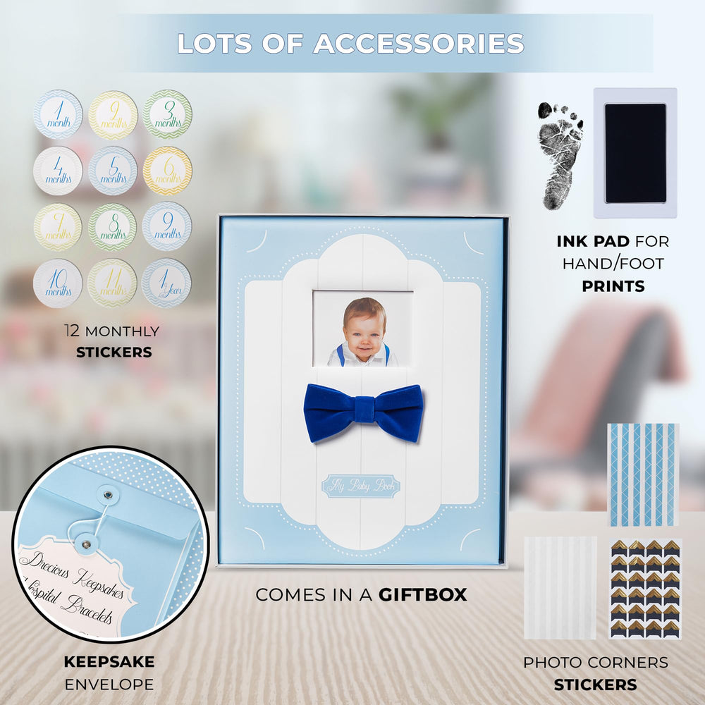 Liplut Baby Book Memory Boy laminated hardcover protects treasured memories from wear