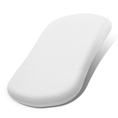 Lisara baby bassinet mattress front view, fits Halo Bassinest perfectly for snug newborn sleep.