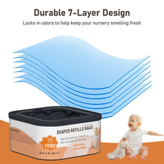 Close-up of seven-layer design in Lisyee refills for odor control