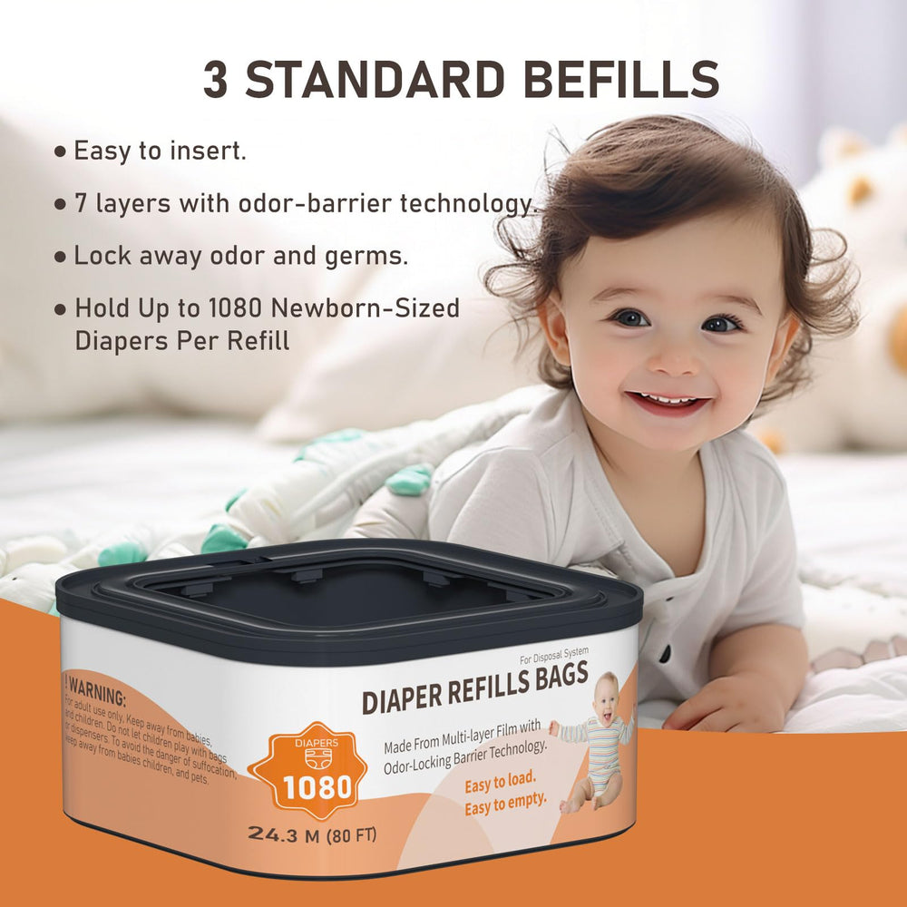 Thick, tough material of Lisyee refills resists tearing during diaper changes