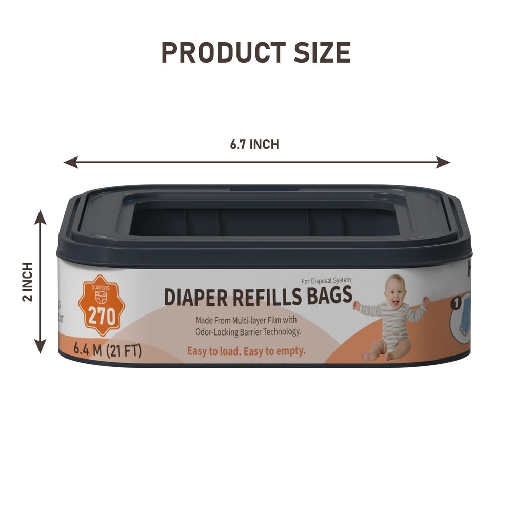 Lisyee Standard Square Refills six-pack for convenient replacement