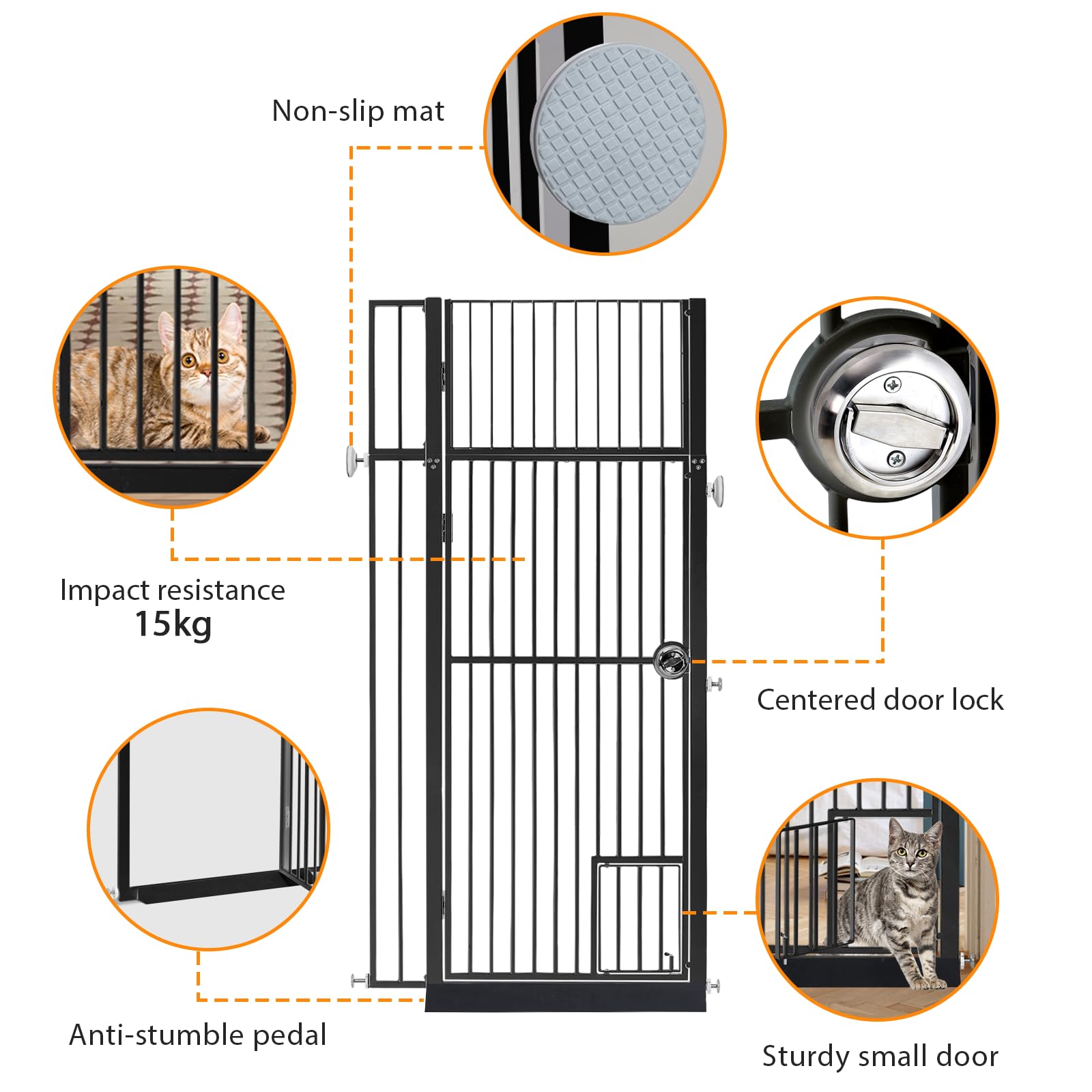LitaiL easy install without drilling improves quick doorway setup.