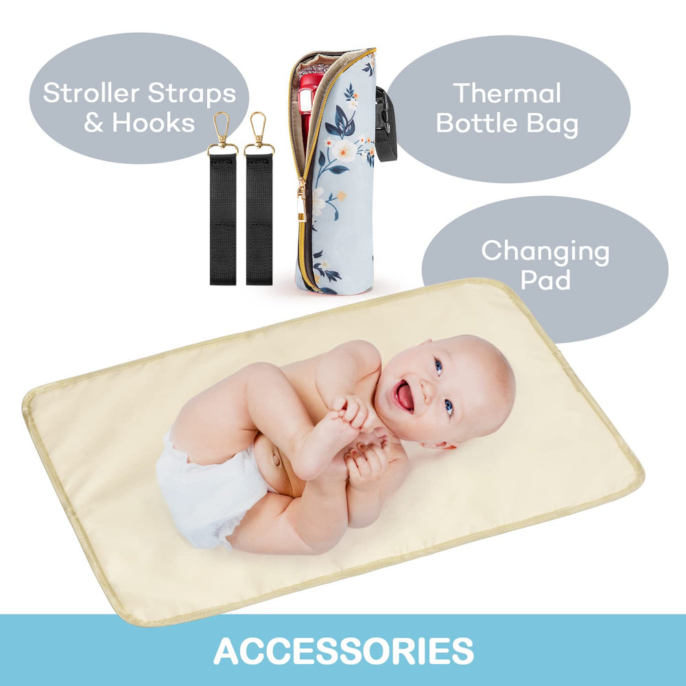 LitBear changing pad included for quick diaper changes on the go.