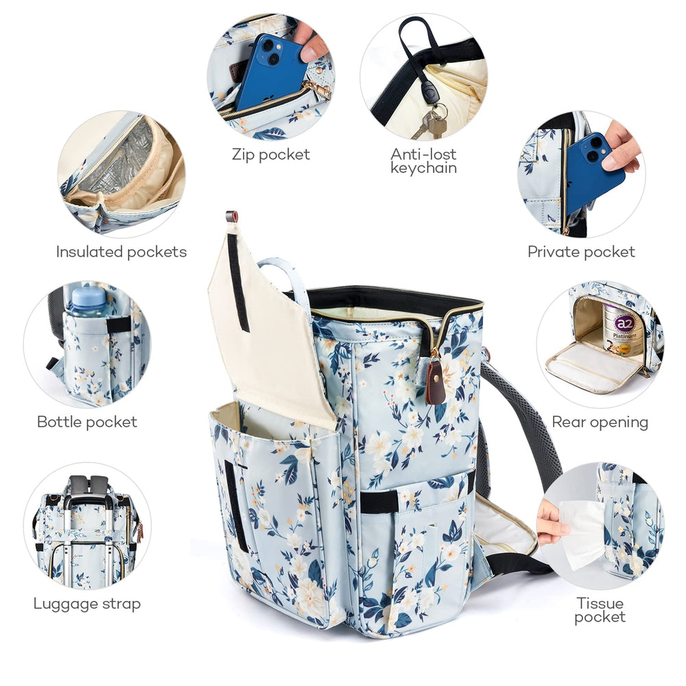 LitBear insulated bottle pocket keeps milk warm during outings.