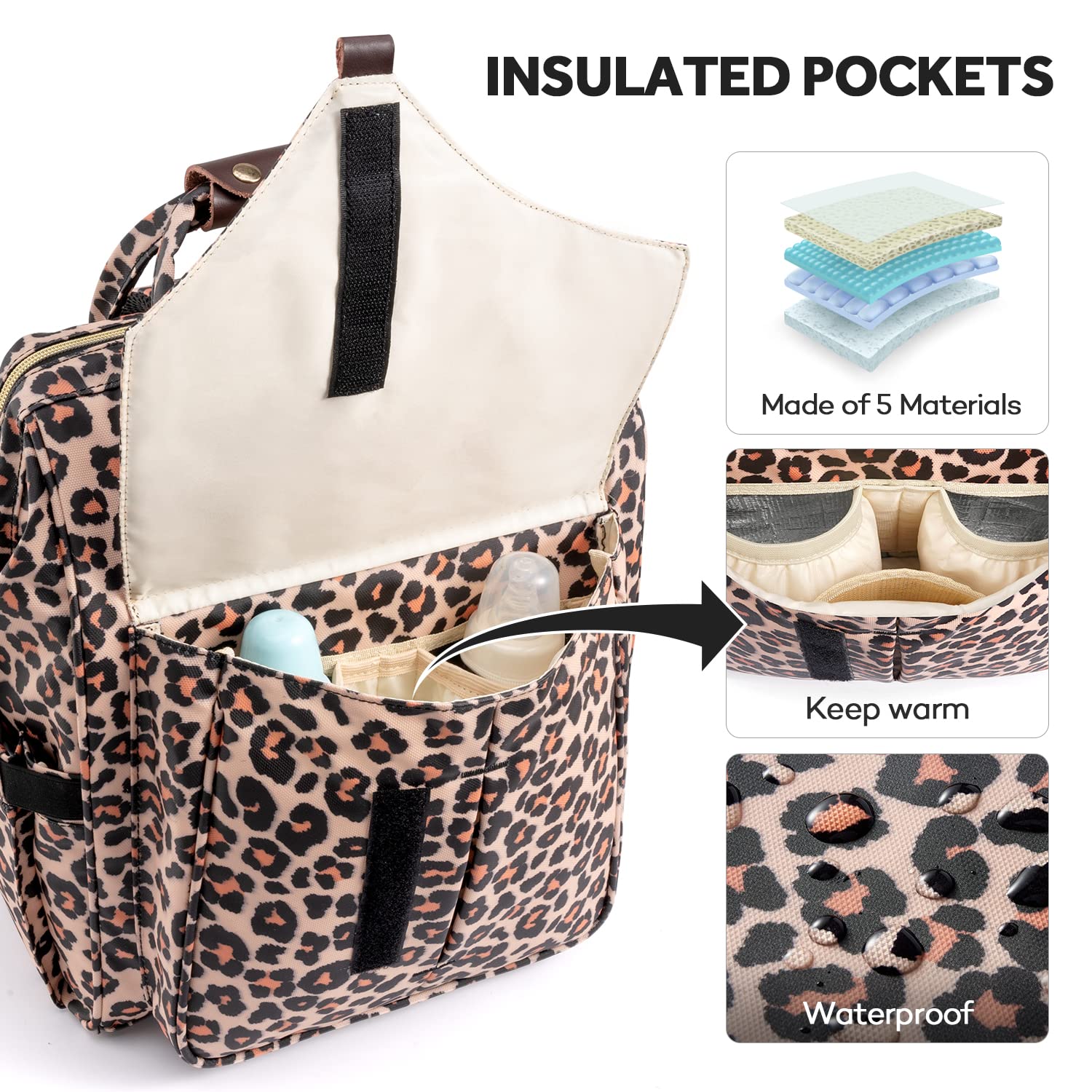 LitBear large capacity main compartment for essentials and easy access