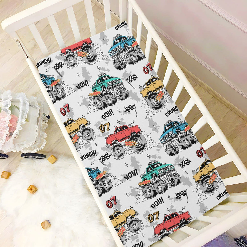 Litebear Monster Trucks sheet machine washable for easy care and quick cleanup.