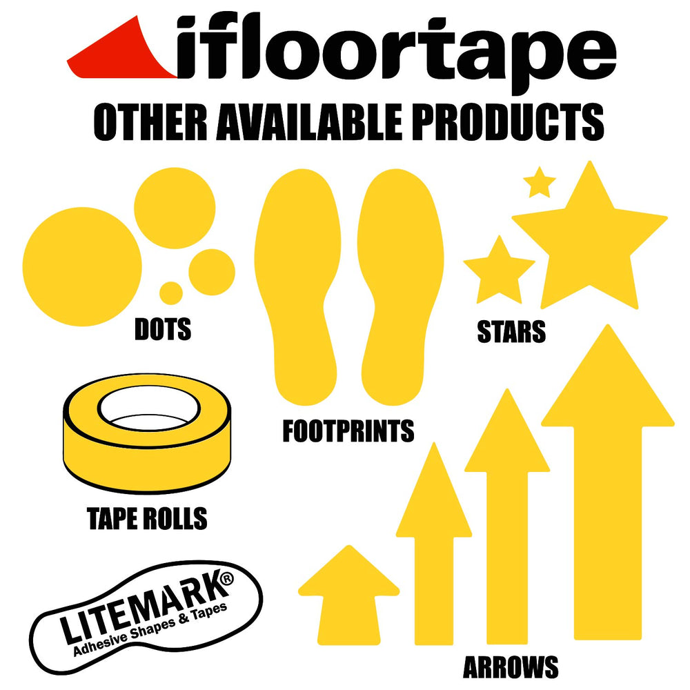 LiteMark USA-made star decals from ifloortape; consistent quality.