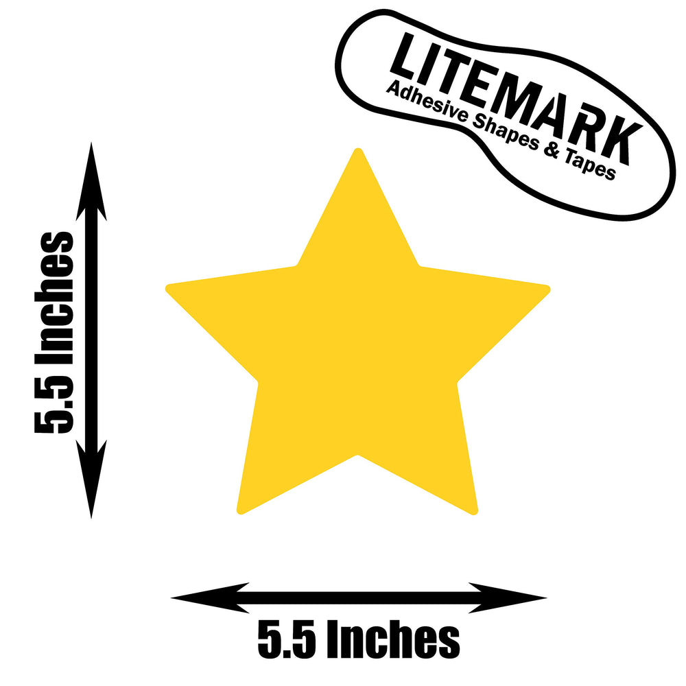 LiteMark star stencil shown for floors and ceilings with a non-glare look.