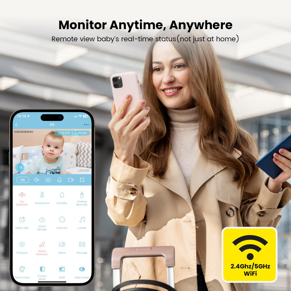 Litokam temperature and humidity sensor monitors room climate