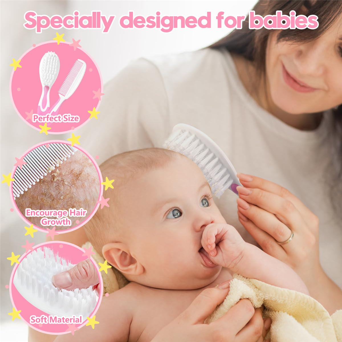 Little Angel waterproof design for easy cleaning after bath time.