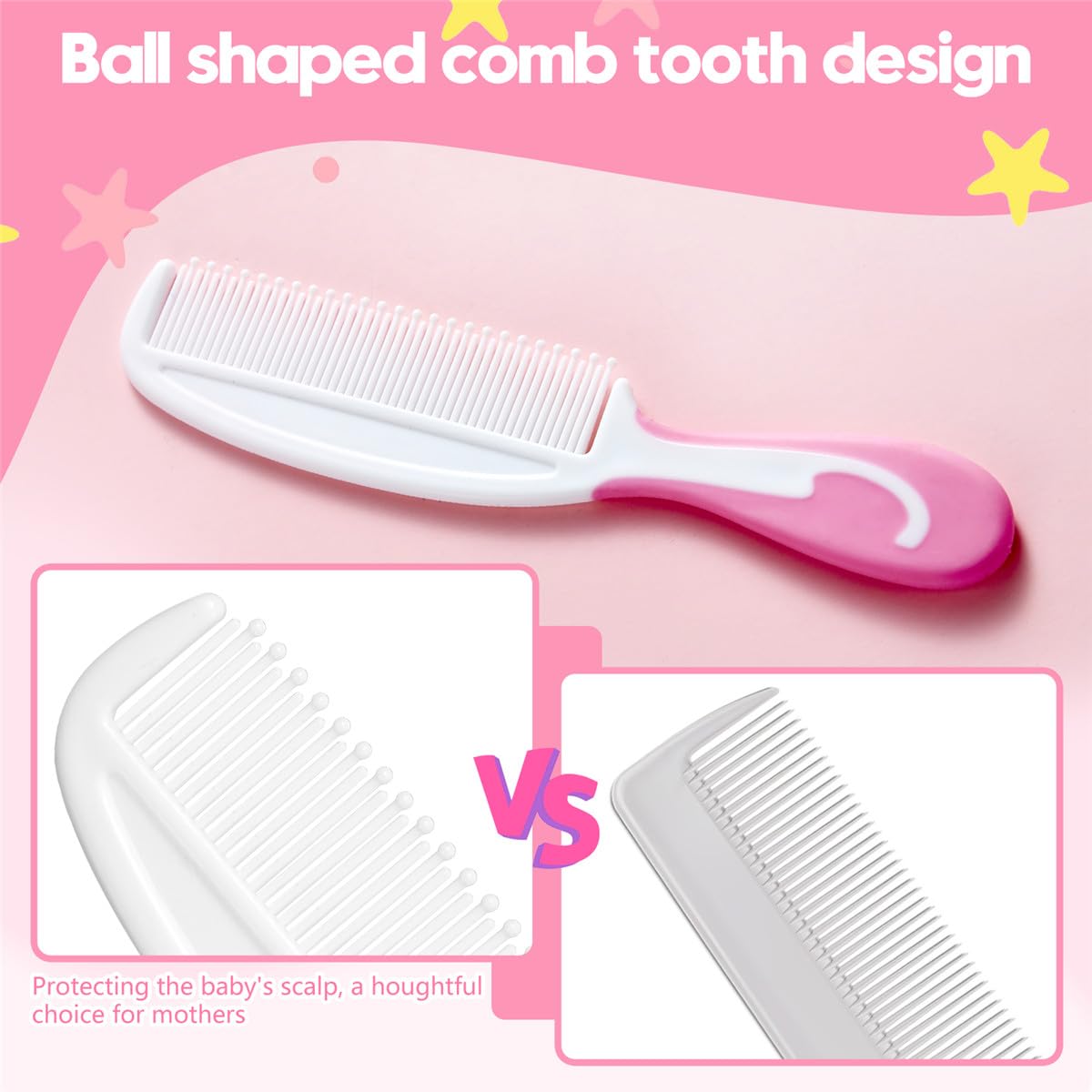 Little Angel ergonomic handle brush designed for easy grip.