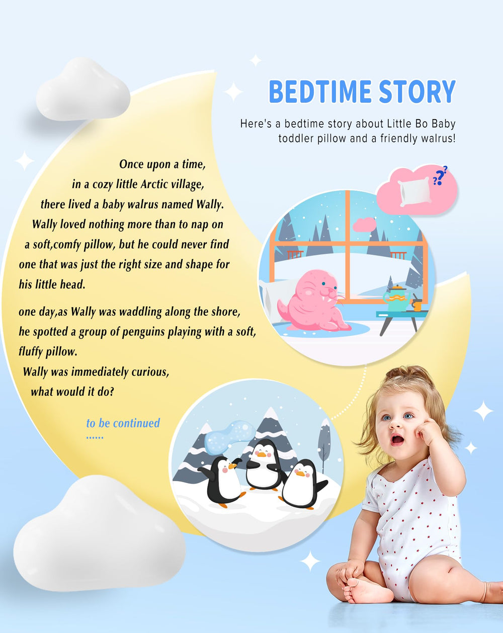 Little Bo Baby Toddler Pillow closeup cotton weave shows breathable fabric for cool nights.
