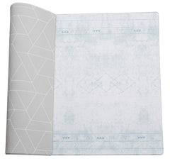 LITTLE Bot Ofie mat close-up reveals a soft-touch surface for gentle baby play