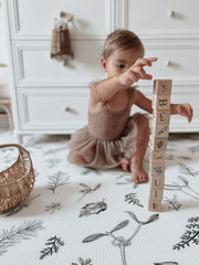Little Bot Ofie mat room setup demonstrates spacious play area for family fun.