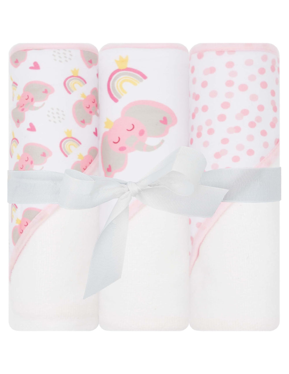 LITTLE CELEBRITY hooded towel on baby, plush softness for gentle post-bath drying