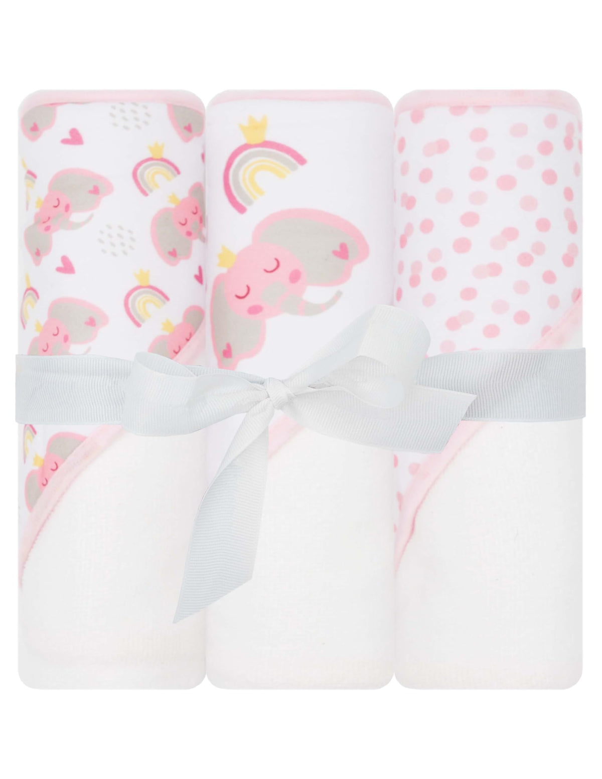 LITTLE CELEBRITY hooded towel on baby, plush softness for gentle post-bath drying