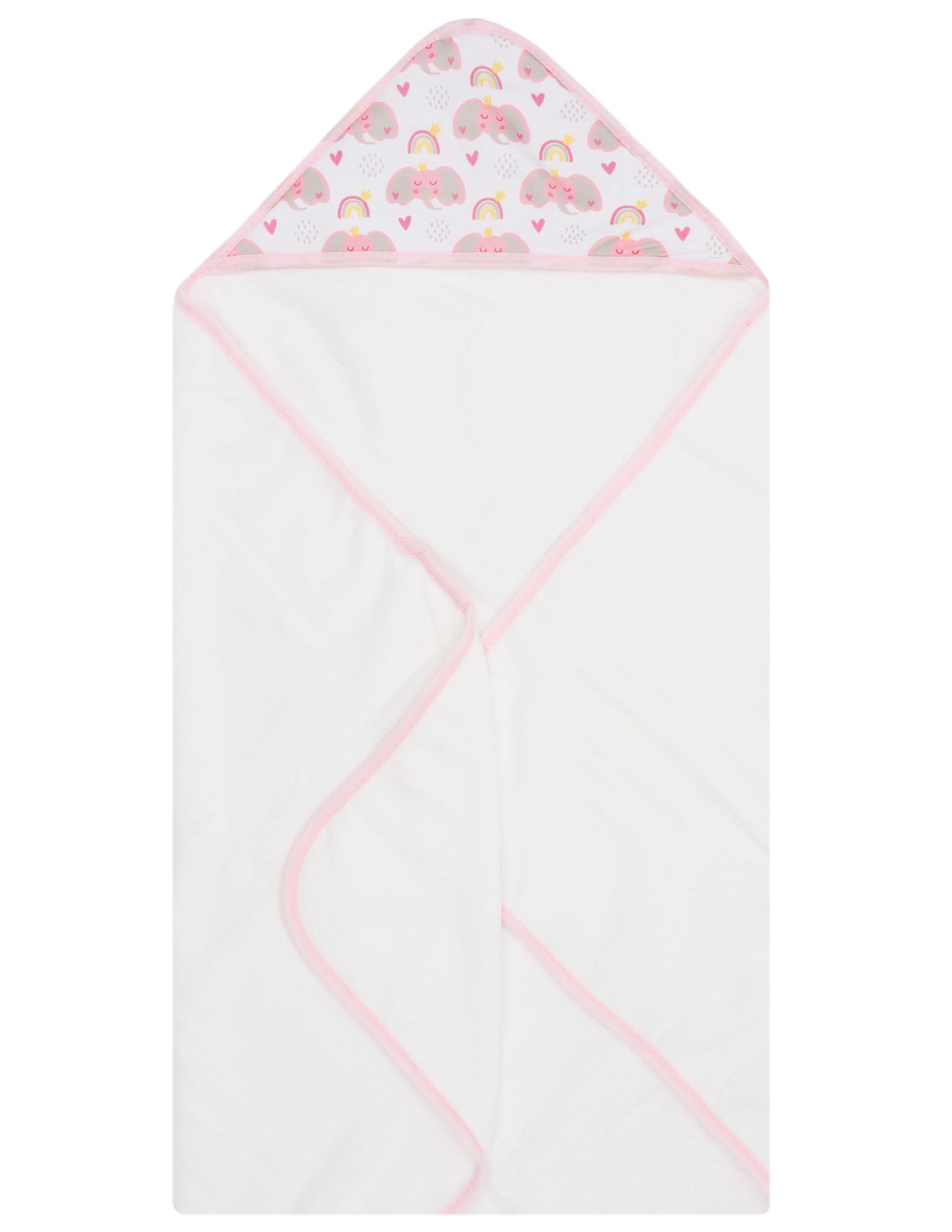 LITTLE CELEBRITY hooded towel in nursery setting, durable and easy to wash