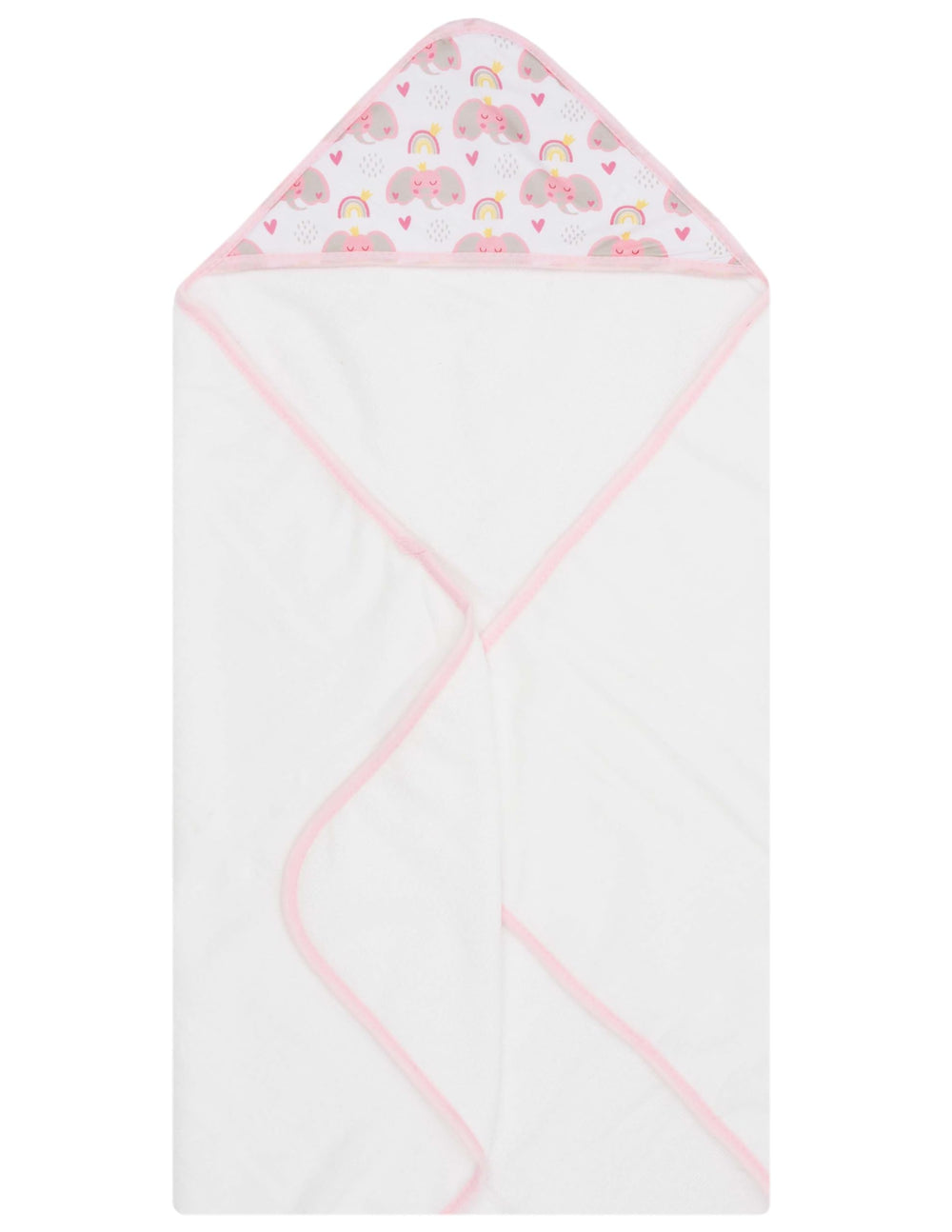 LITTLE CELEBRITY hooded towel in nursery setting, durable and easy to wash