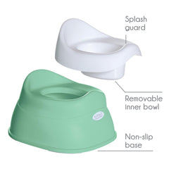 Little Chicks Potty Removable Bowl highlights quick cleanup and easy emptying.