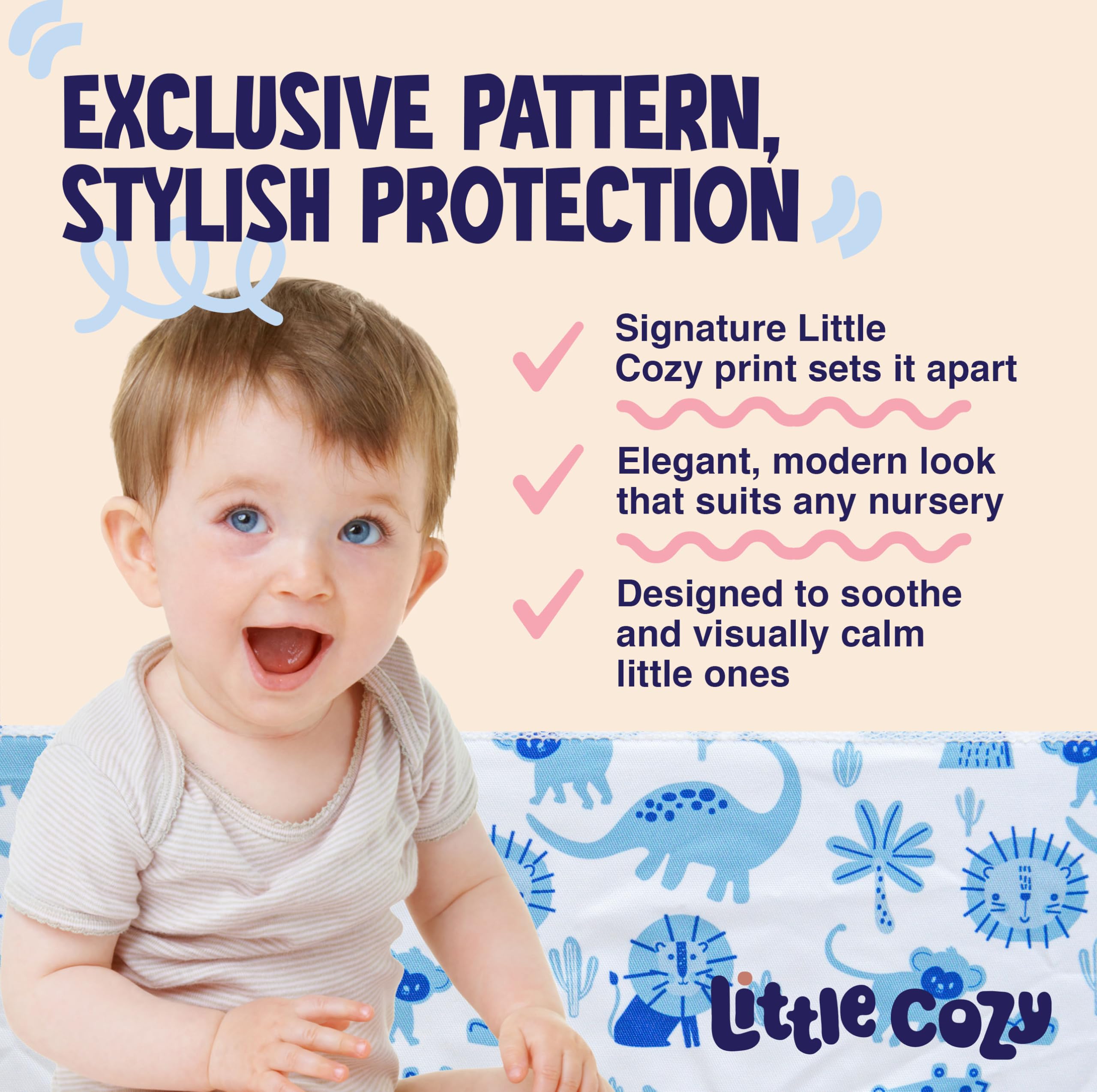 Little Cozy crib tent fits standard cribs for versatile home use
