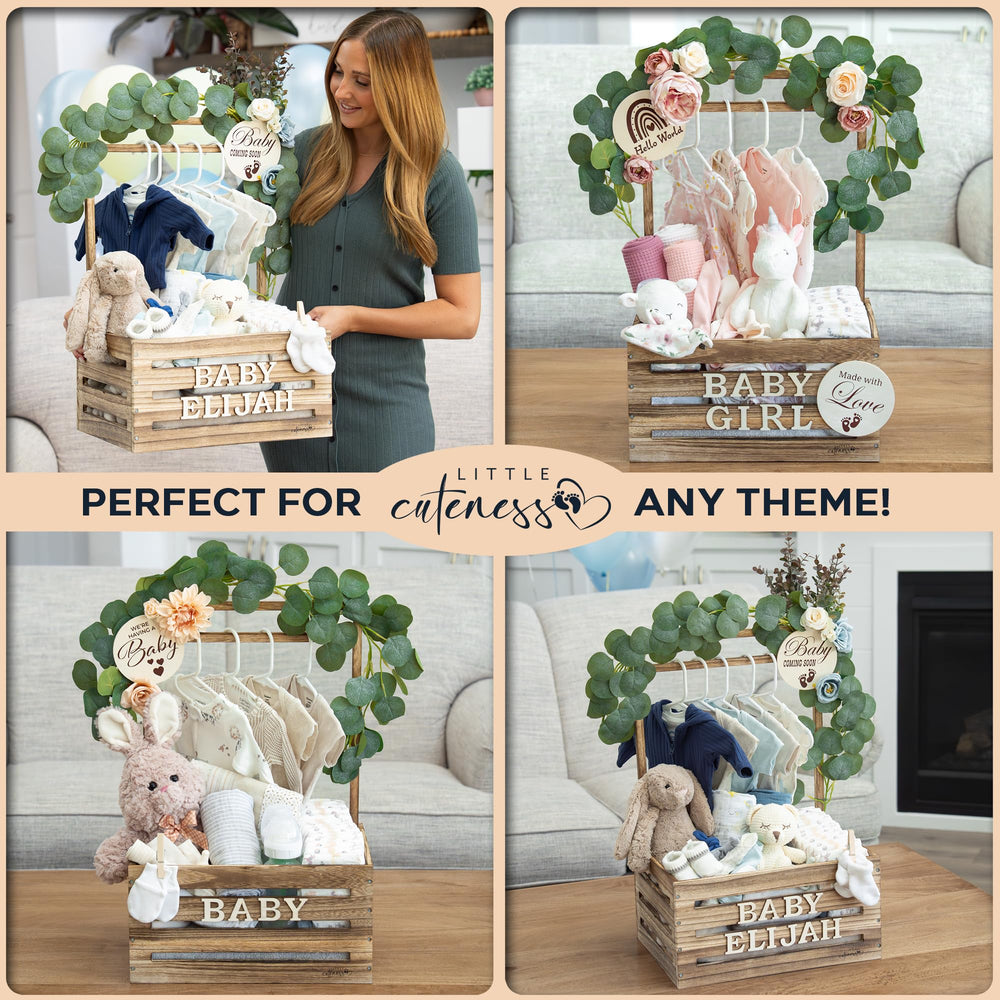 Little Cuteness cutout carrying handles enable easy transport.