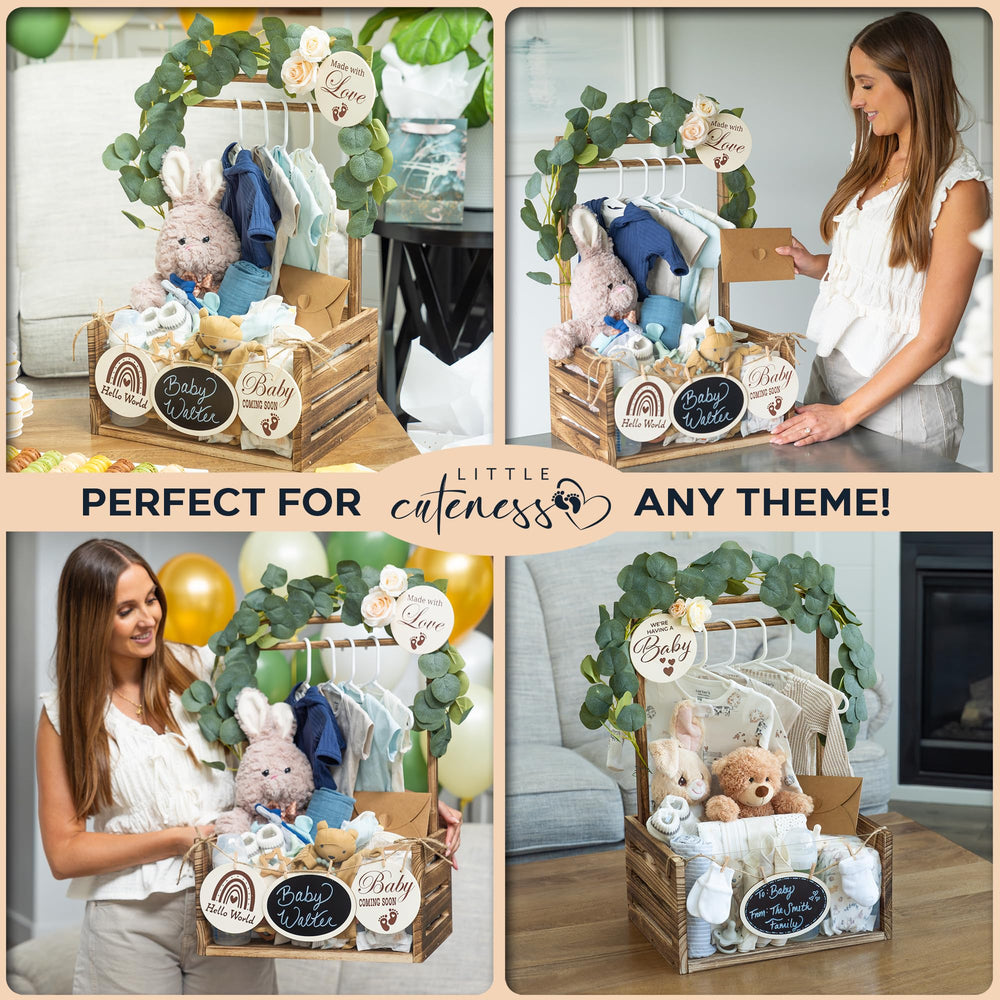 Little Cuteness paulownia wood crate delivers lightweight durability for easy relocation.