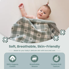 Little Dedi organic cotton texture showing breathable, baby-friendly comfort.