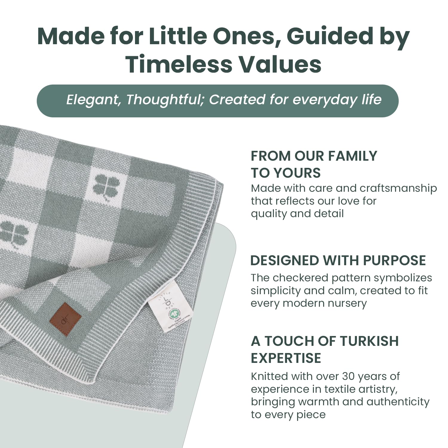 Little Dedi Türkiye-made craftsmanship highlights quality and sustainability.