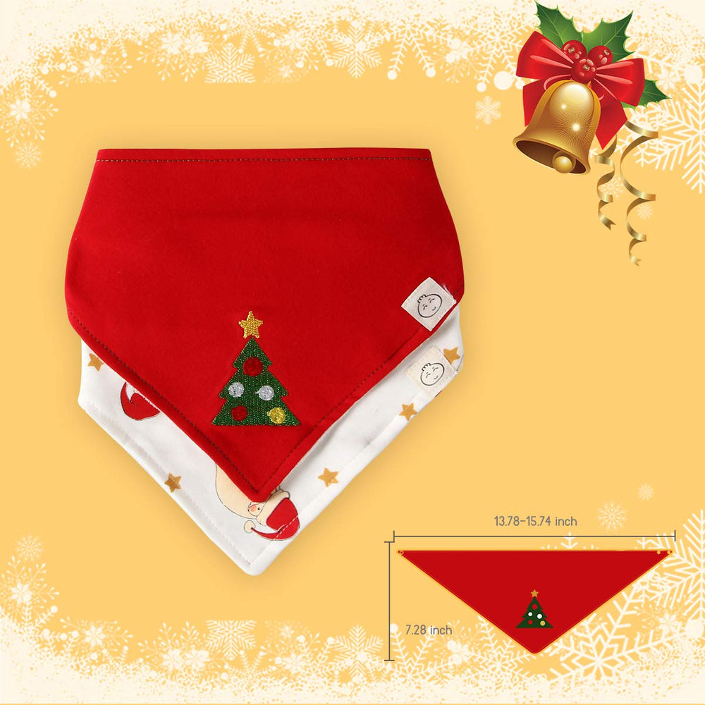 Little Dimsum drool bib with soft fleece back for moisture absorption.
