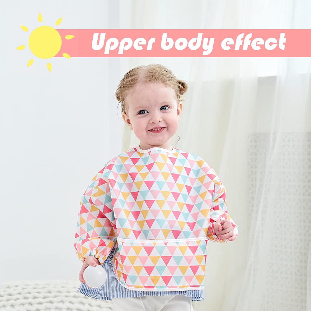 Little Dimsum bib pocket open showing built in storage