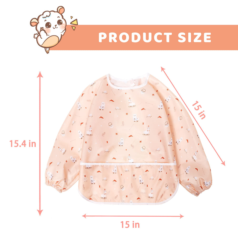 Little Dimsum bib folded for travel in compact, pocket-sized packaging.