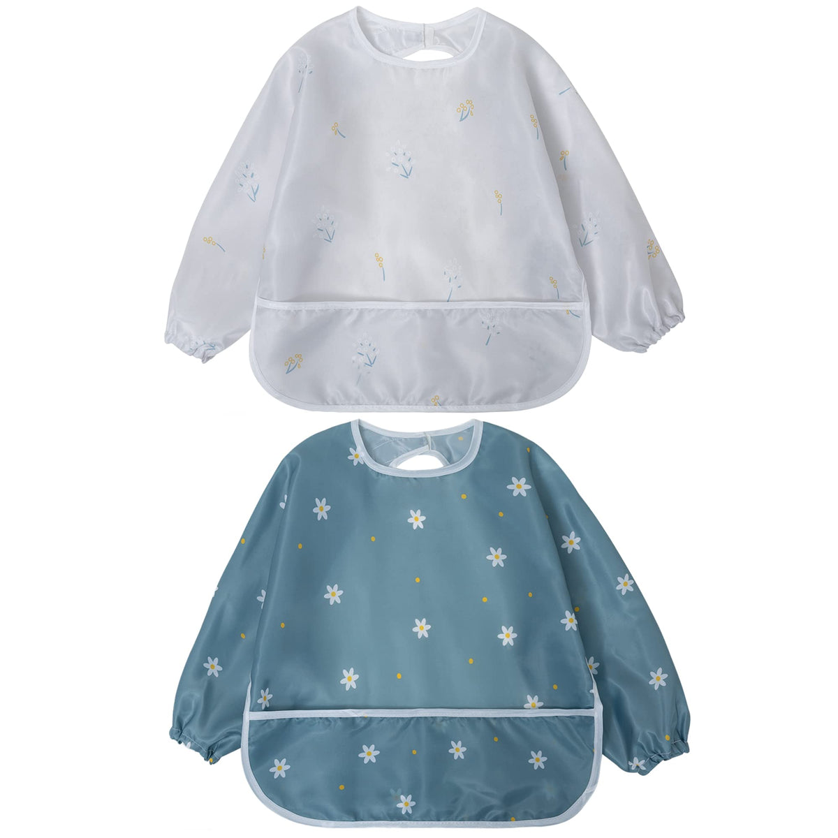 Little Dimsum mess-proof bib with full-coverage front for meals