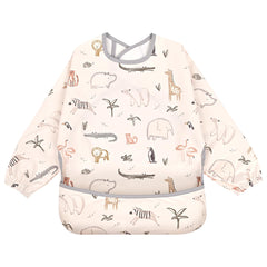 Little Dimsum Mess-Proof Bibs long-sleeve wear keeps baby's outfit clean during meals
