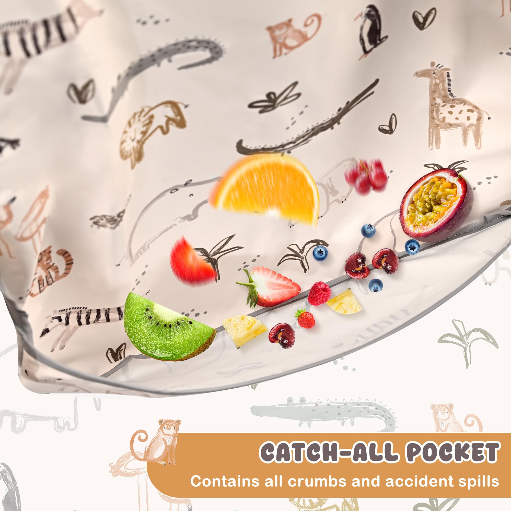 Little Dimsum Mess-Proof Bibs machine-washable up to 40C for quick turnaround