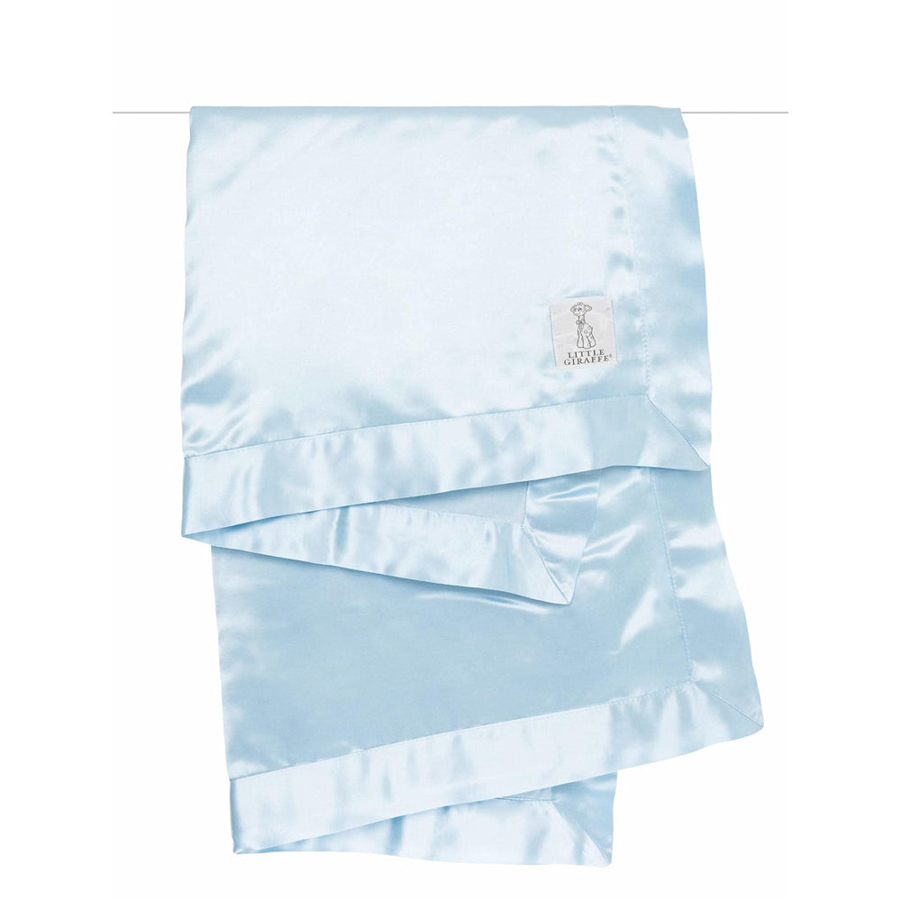 Little Giraffe baby blanket blue stroller — ideal travel companion for car seats.