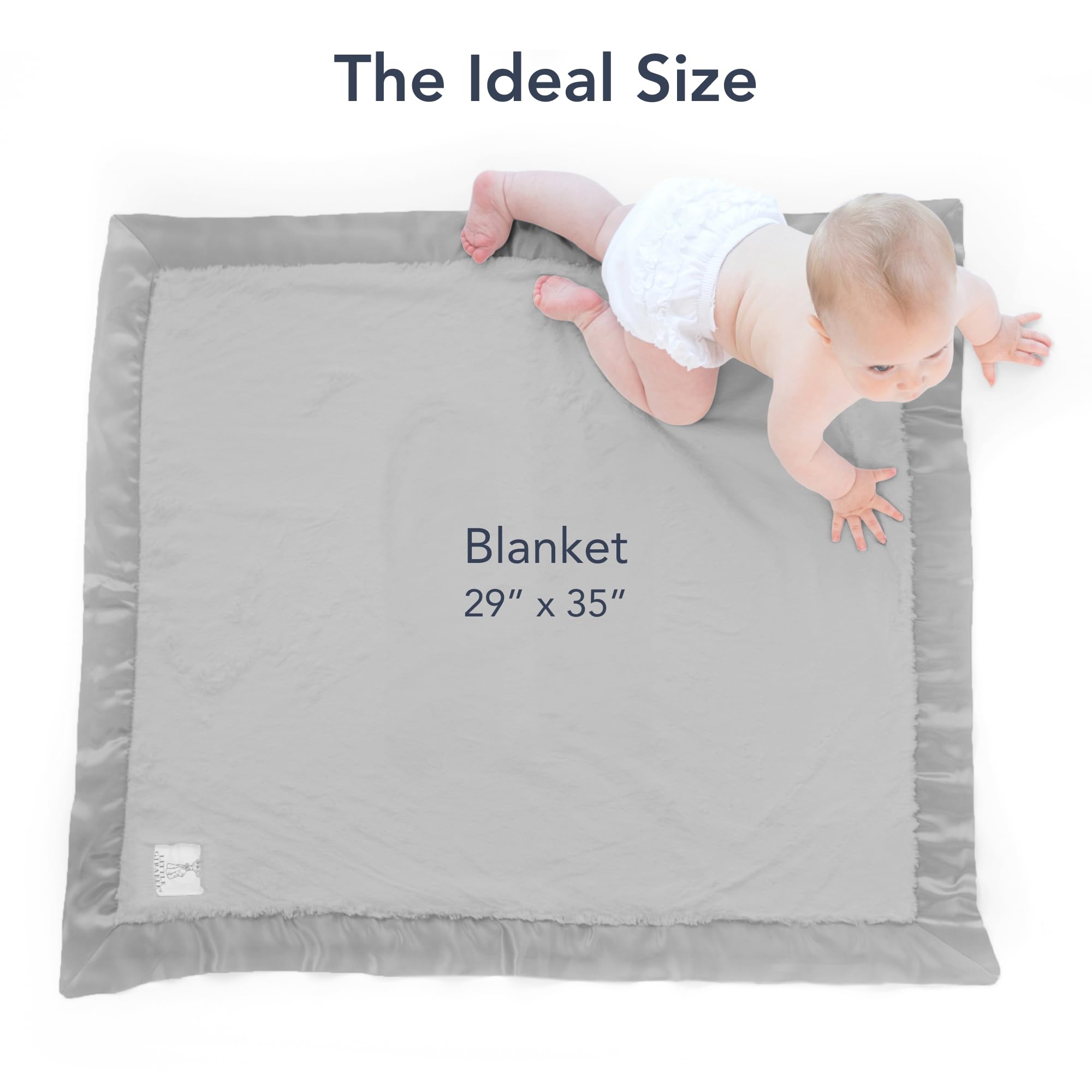 Little Giraffe easy-care blanket machine-wash guidance helps busy parents keep soft comfort ready.