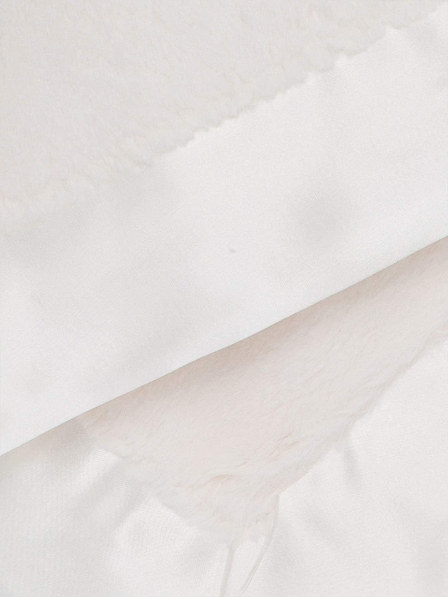 Little Giraffe Luxe mini blanky cream color full view for on-the-go snuggles.