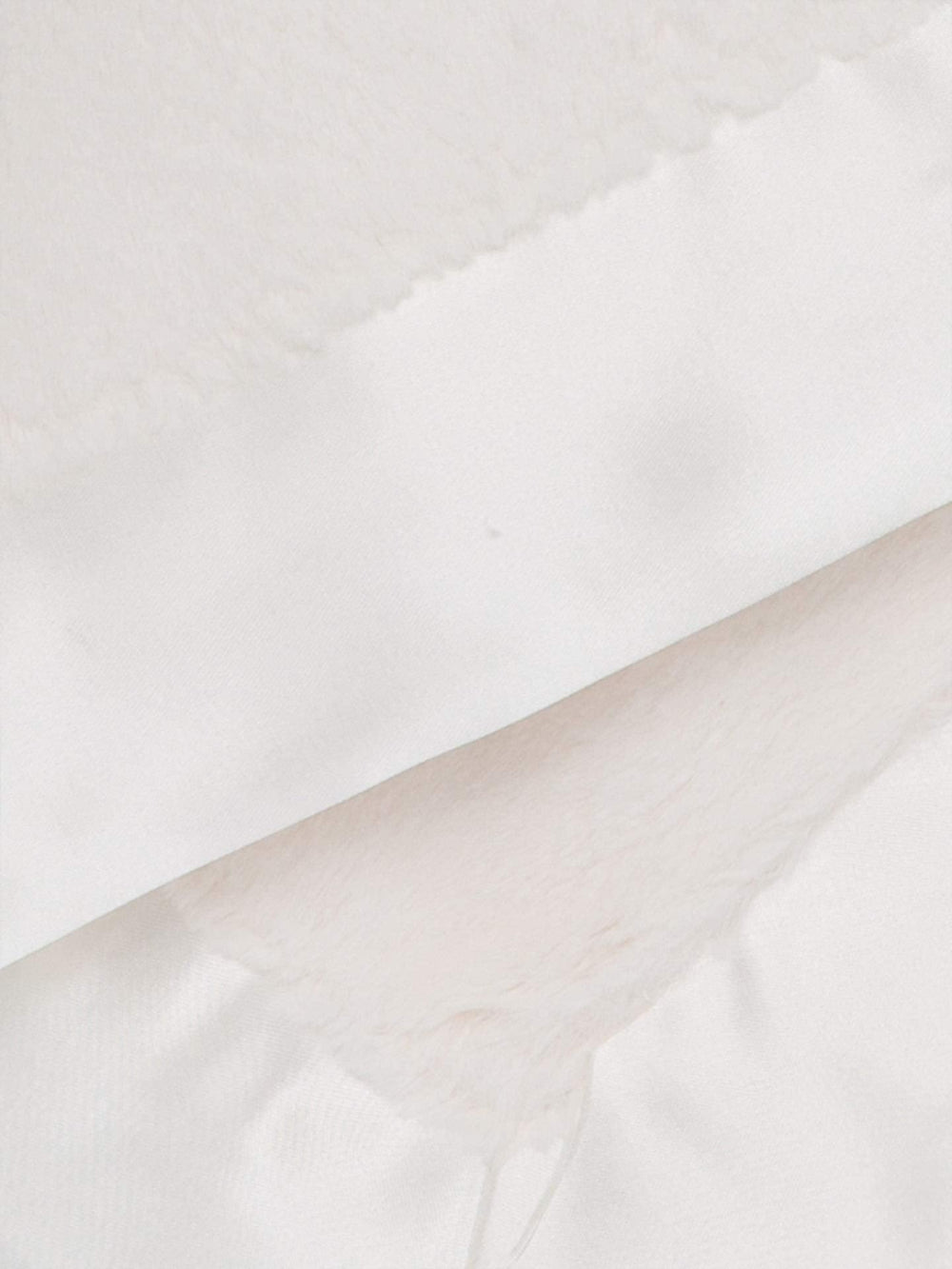 Little Giraffe Luxe mini blanky cream color full view for on-the-go snuggles.