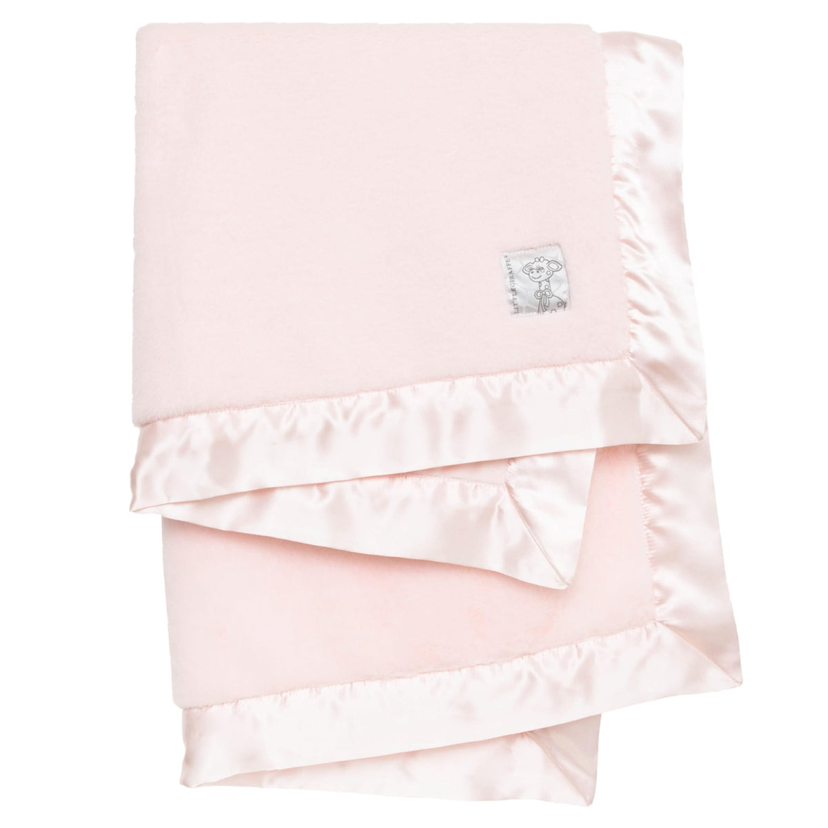 Little Giraffe Posh Mink blanket soft-side closeup for newborn comfort.