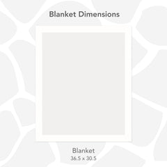 Little Giraffe Posh Mink double-sided blanket in cream offers cozy versatility for snuggles.