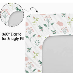 Little Grape Land bassinet sheets 360-elastic-band-fit keeps sheets snug and secure