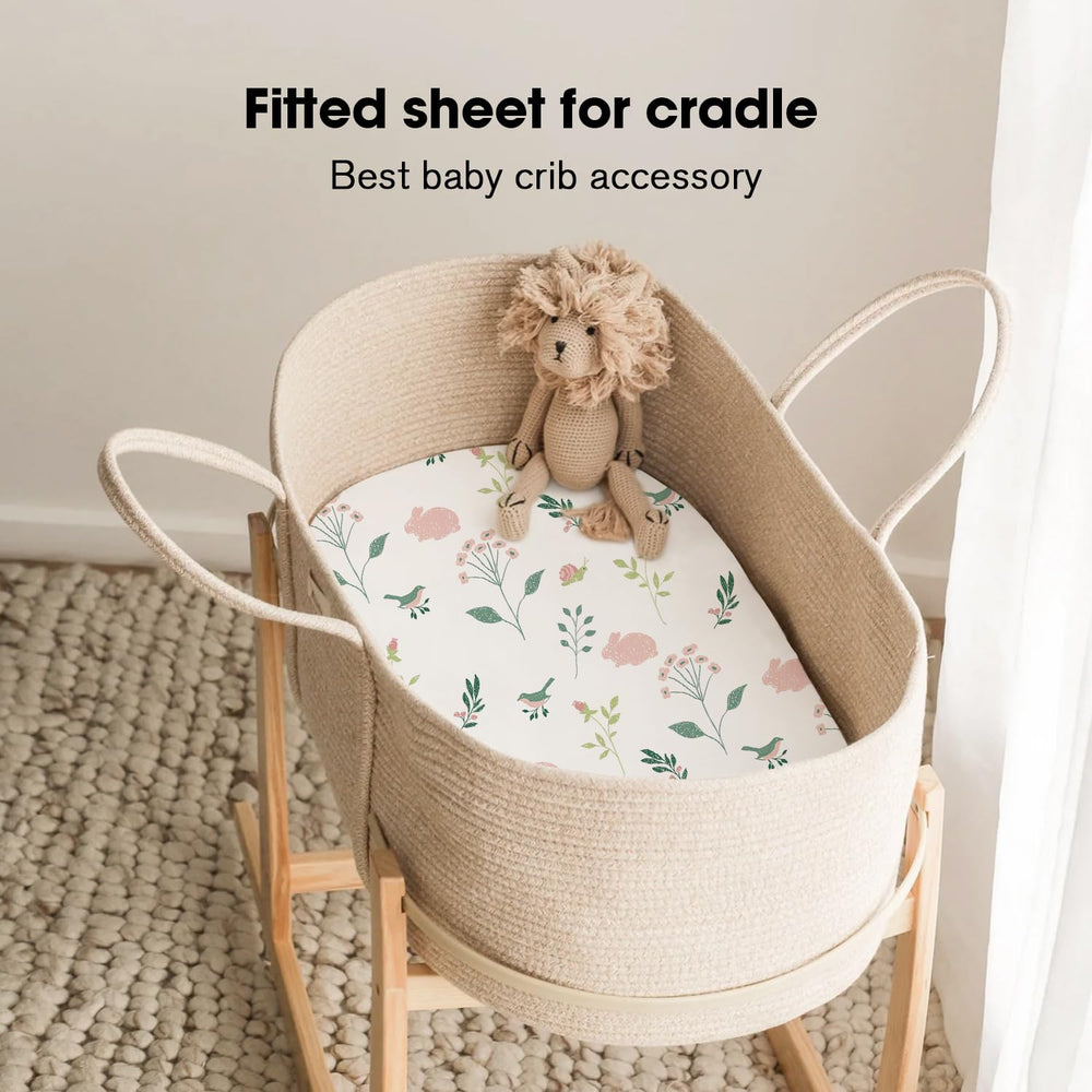 Little Grape Land bassinet sheets gift-ready packaging for new parents