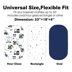 Little Grape Land oval-fit demo highlights snug, secure bassinet fit.