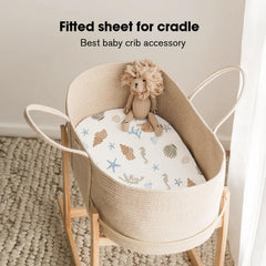 Little Grape Land 360-elastic fit prevents sheet bunching for quiet sleep.