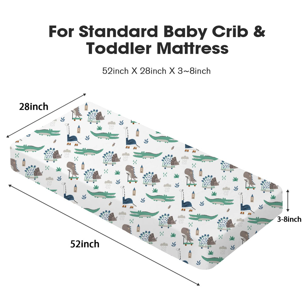 Little Grape Land elastic-edge crib sheet stays securely in place during sleep.