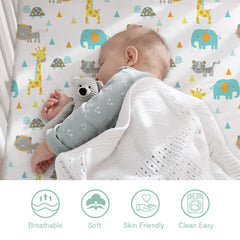 Little Grape Land soft-breathable-material crib sheets—gentle on sensitive skin for everyday use