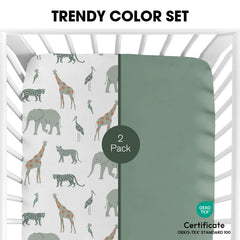 Little Grape Land crib sheets solid color—versatile style pairs with any nursery decor.