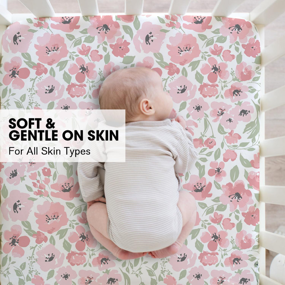 Little Grape Land Daliah ultra-soft microfiber texture suggests skin-friendly comfort for delicate skin.